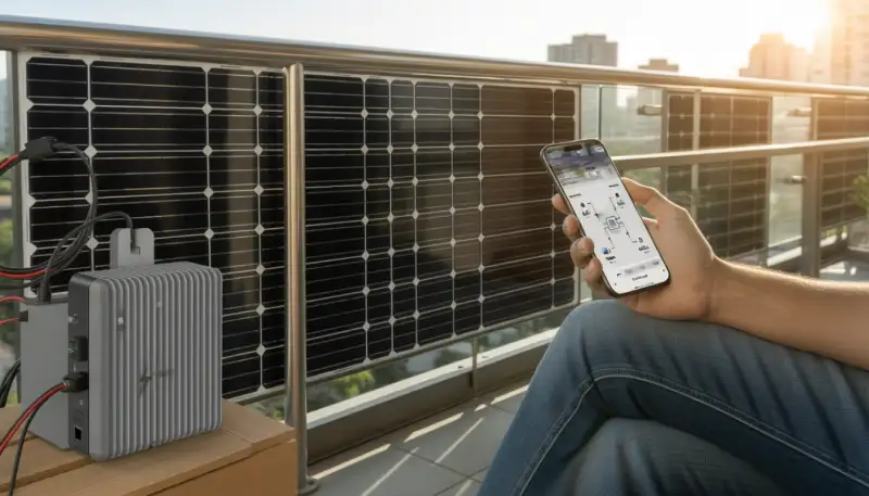 Ihr Balkon wird zum Kraftwerk: So sparen Sie mit dem 1000W System inklusive DEYE Wechselrichter Stromkosten
