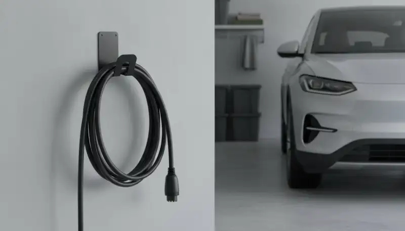 Ordnung schaffen: Ladekabel Wandhalterung 11kW