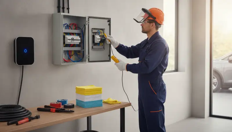 Sicher laden: FI/LS-Schalter Wallbox