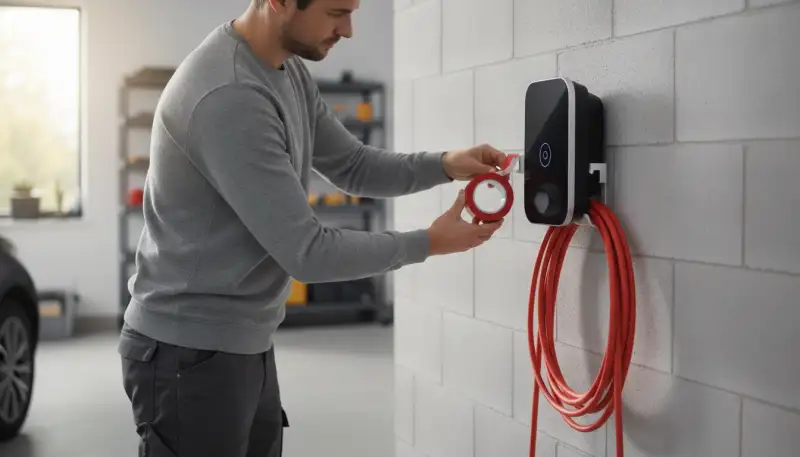 Wallbox-Montage: Starkes doppelseitiges Klebeband